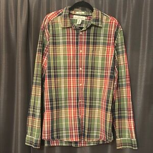 H&M Multicolor Plaid Men's Shirt - Green, Red, Blue